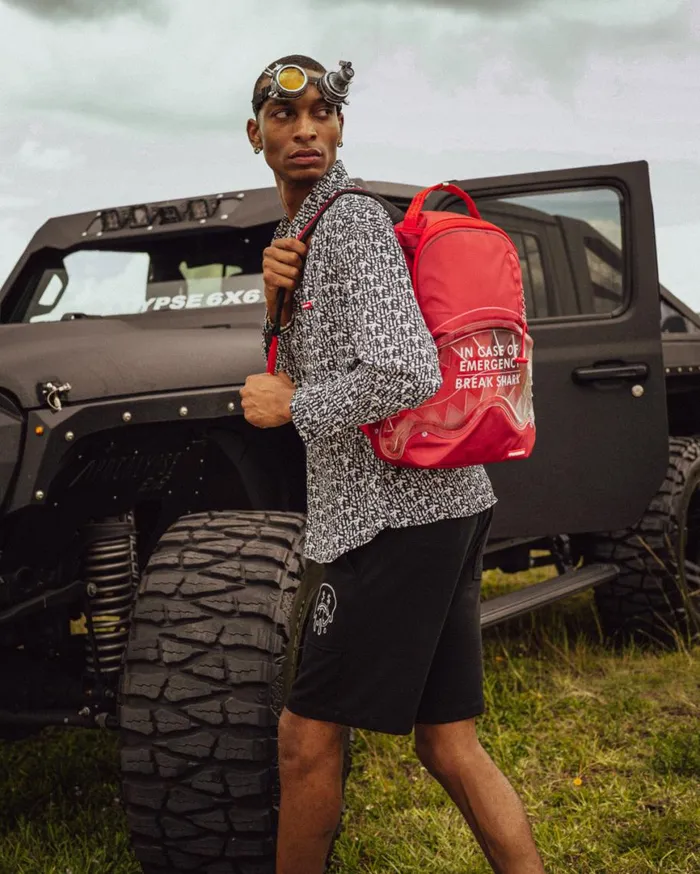 SPRAYGROUND Backpacks BREAK IN CASE OF EMERGENCY SHARK DLXR 8211 Universal SPRAYGROUND Backpacks BREAK IN CASE OF EMERGENCY SHARK DLXR 8211 Universal