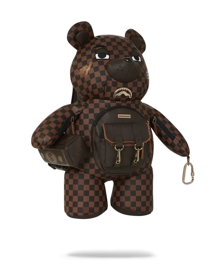 SPRAYGROUND Backpacks CHECKMATE ROYALE MONEYBEAR TEDDYBEAR BACKPACK 8211 Universal SPRAYGROUND Backpacks CHECKMATE ROYALE MONEYBEAR TEDDYBEAR BACKPACK 8211 Universal