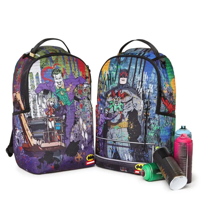 SPRAYGROUND Backpacks JOKER MURAL BY HARLEY QUINN 8211 Universal SPRAYGROUND Backpacks JOKER MURAL BY HARLEY QUINN 8211 Universal