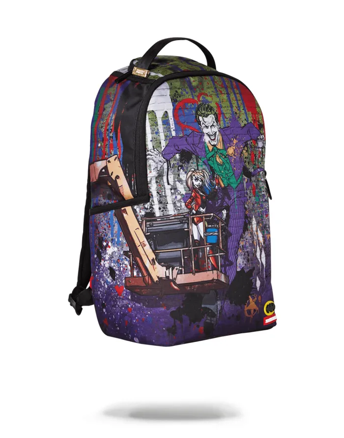 SPRAYGROUND Backpacks JOKER MURAL BY HARLEY QUINN 8211 Universal SPRAYGROUND Backpacks JOKER MURAL BY HARLEY QUINN 8211 Universal