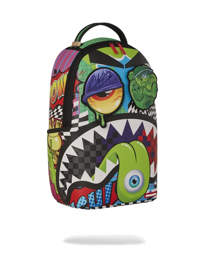SPRAYGROUND Backpacks PSYCHO WORLD OF FUN BACKPACK WITH REMOVABLE VELCRO EYE PATCHES 8211 Universal SPRAYGROUND Backpacks PSYCHO WORLD OF FUN BACKPACK WITH REMOVABLE VELCRO EYE PATCHES 8211 Universal