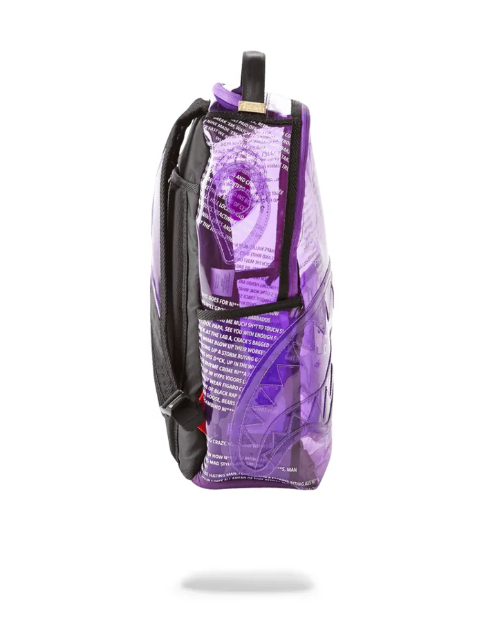 SPRAYGROUND Backpacks RAEKWON PURPLE TAPE SHARK 8211 Universal SPRAYGROUND Backpacks RAEKWON PURPLE TAPE SHARK 8211 Universal