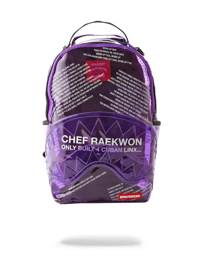 SPRAYGROUND Backpacks RAEKWON PURPLE TAPE SHARK 8211 Universal SPRAYGROUND Backpacks RAEKWON PURPLE TAPE SHARK 8211 Universal
