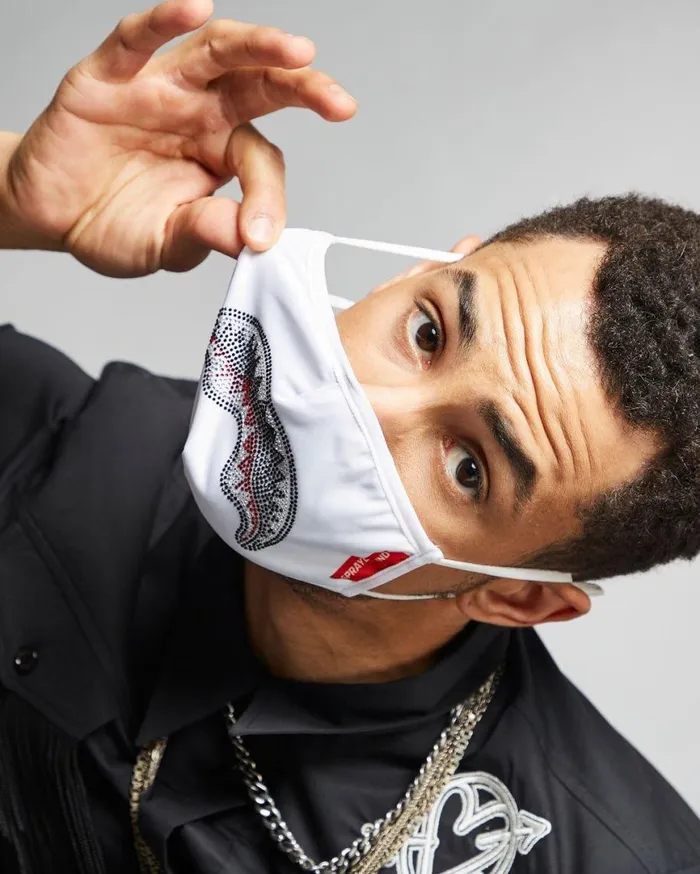 SPRAYGROUND Face Masks CLEARCUT FACE MASK WHITE 8211 Universal SPRAYGROUND Face Masks CLEARCUT FACE MASK WHITE 8211 Universal