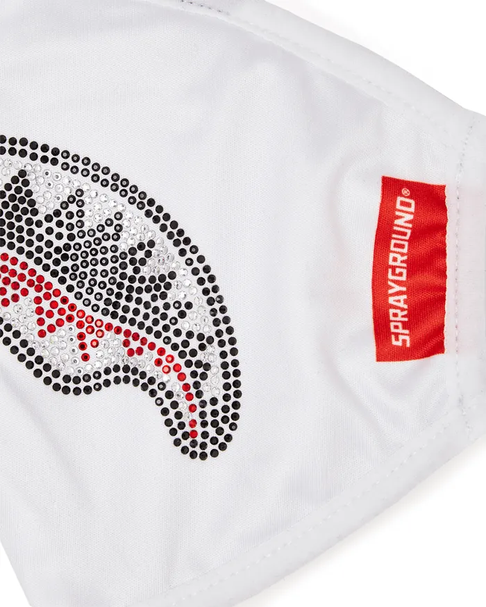 SPRAYGROUND Face Masks TRINITY DIAMOND SHARK WHT POLYESTER FACE MASK 8211 Universal SPRAYGROUND Face Masks TRINITY DIAMOND SHARK WHT POLYESTER FACE MASK 8211 Universal