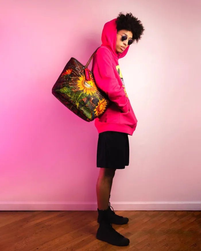SPRAYGROUND Handbags SUNFLOWER GRIN RON ENGLISH COLLAB TOTE 8211 Universal SPRAYGROUND Handbags SUNFLOWER GRIN RON ENGLISH COLLAB TOTE 8211 Universal