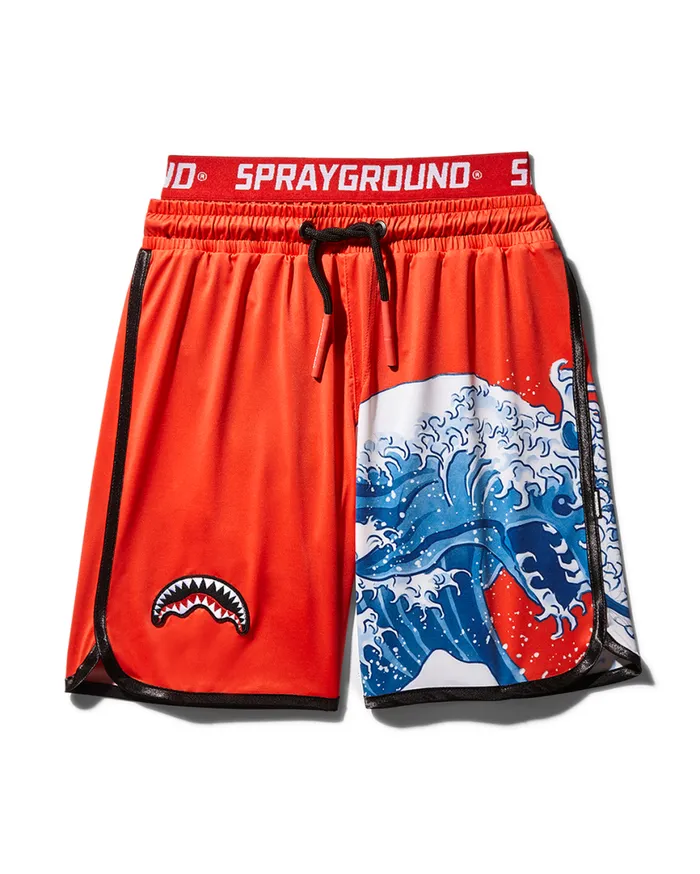 SPRAYGROUND Swimwear KIDS JAPAN WAVE SWIM TRUNKS RED 8211 Universal