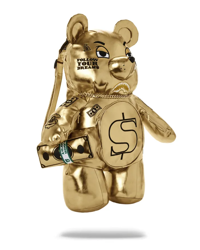 SPRAYGROUND Teddy Bear Backpacks GOLD RUSH MONEYBEAR TEDDYBEAR BACKPACK 8211 Universal SPRAYGROUND Teddy Bear Backpacks GOLD RUSH MONEYBEAR TEDDYBEAR BACKPACK 8211 Universal
