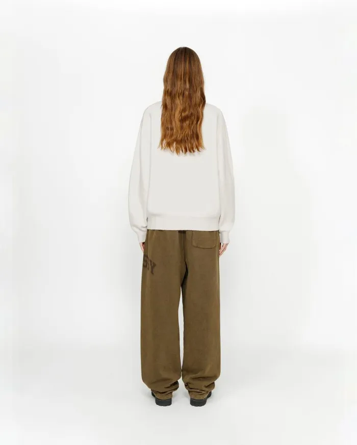 Stussy Knits HALF ZIP MOCK NECK SWEATER Ivory 8211 MenWomen