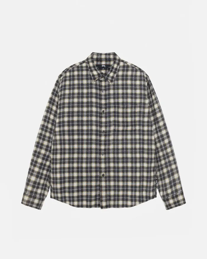 Stussy Shirts MATTHEW SHIRT PRINTED PLAID Black 8211 MenWomen