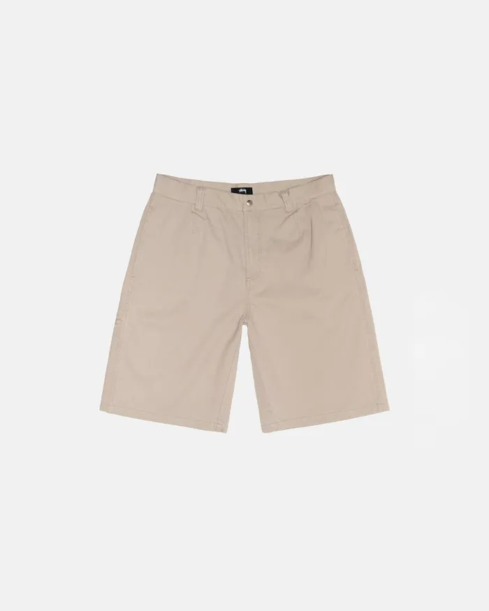 Stussy Shorts CHINO WORK SHORT Khaki 8211 MenWomen