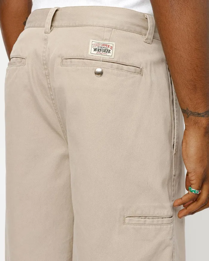 Stussy Shorts CHINO WORK SHORT Khaki 8211 MenWomen Stussy Shorts CHINO WORK SHORT Khaki 8211 MenWomen