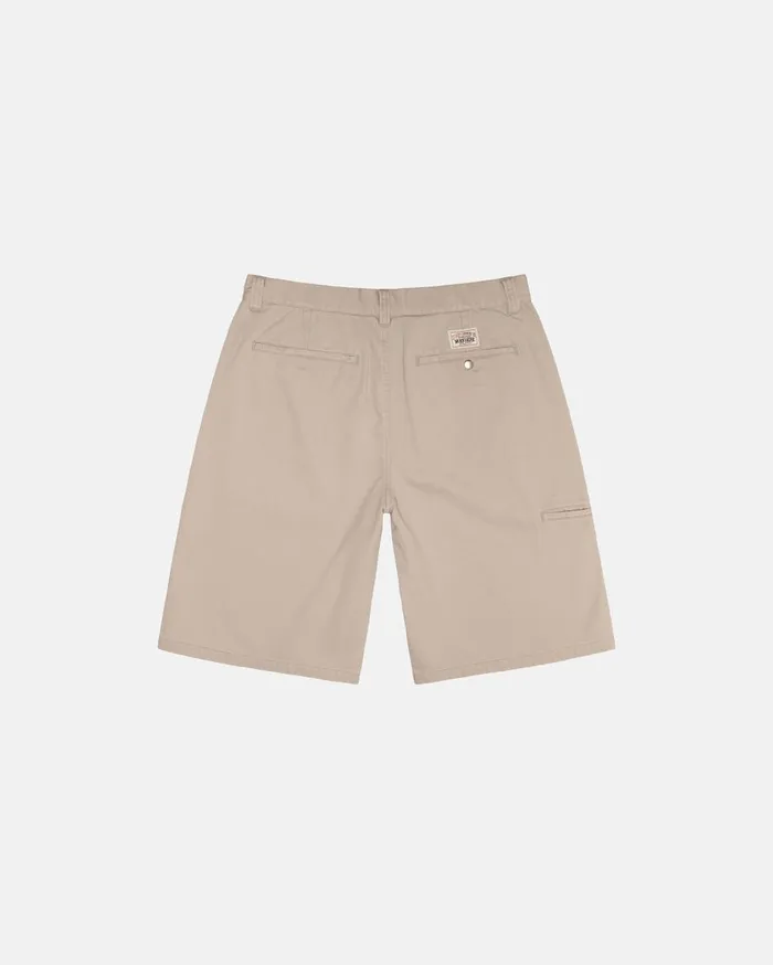 Stussy Shorts CHINO WORK SHORT Khaki 8211 MenWomen Stussy Shorts CHINO WORK SHORT Khaki 8211 MenWomen