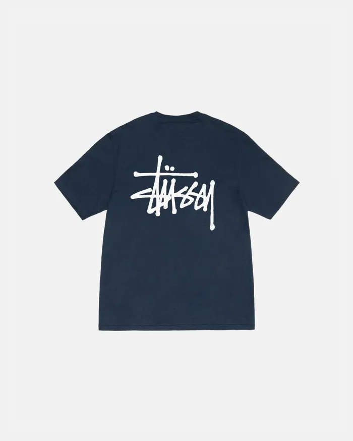 Stussy Tees BASIC STSSY TEE Navy 8211 MenWomen