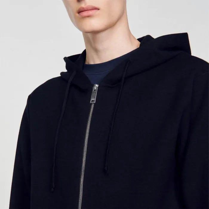 Sweaters and Cardigans Men SANDRO Hoodie Black