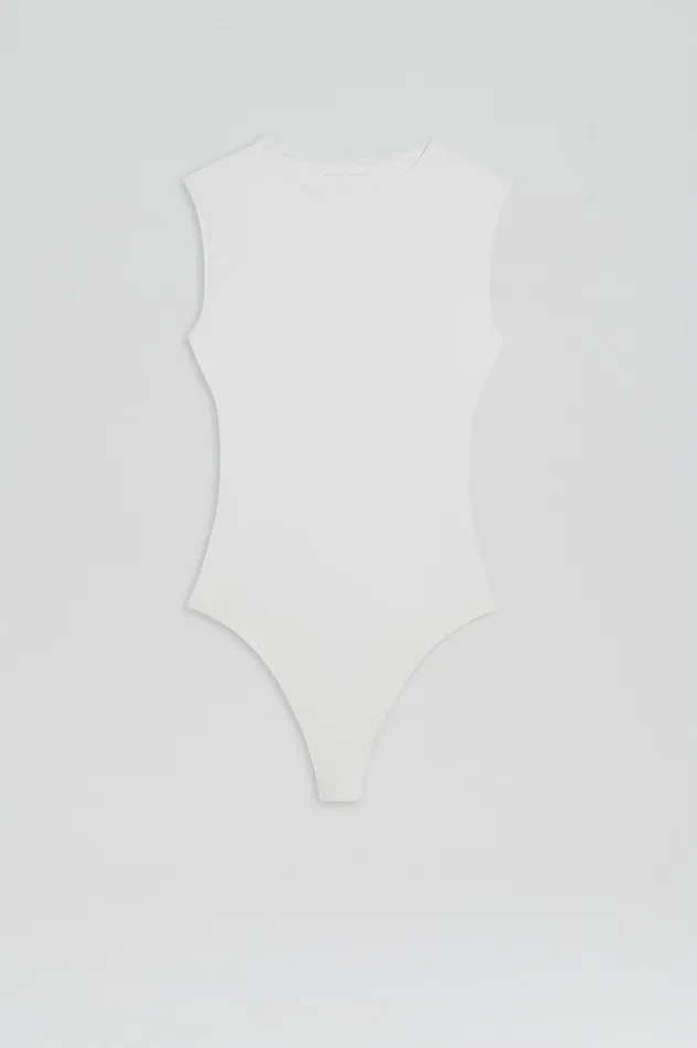 Tops Scanlan Theodore Women SLEEVELESS BODYSUIT WHITE