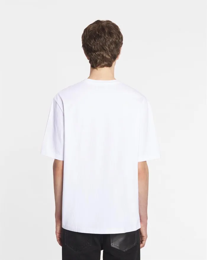 Unisex Printed Tshirt Optic White Men Lanvin Tshirts and Polos Unisex Printed Tshirt Optic White Men Lanvin Tshirts and Polos