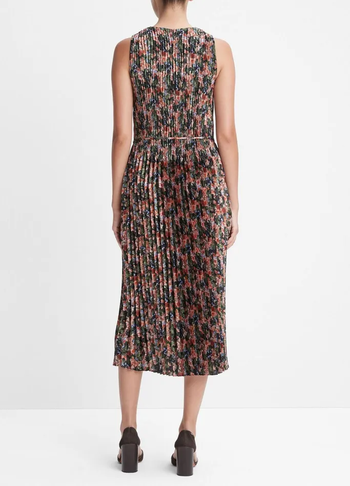 Vince Dresses Women Wild Primrose PintuckPleated Dress Black