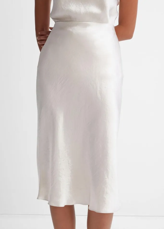 Vince Skirts Women Satin Slip Skirt Champagne