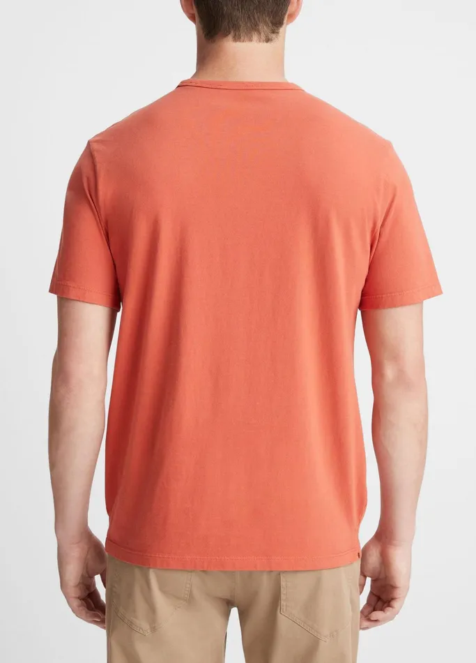 Vince TShirts and Polos Men Garment Dye ShortSleeve Crew Neck TShirt Washed Desert Sky