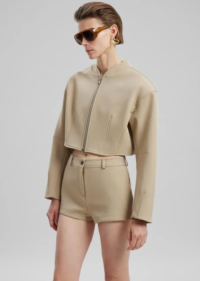 Women Banks Hot Pants 8211 Beige The Frankie Shop Bottoms
