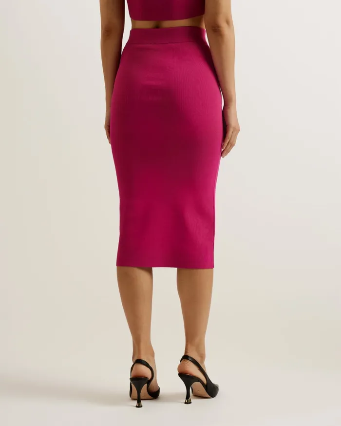 Women BARBRHA 8211 Knitted Bodycon Midi Skirt Purple Ted Baker Skirts Women BARBRHA 8211 Knitted Bodycon Midi Skirt Purple Ted Baker Skirts
