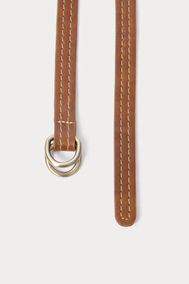 Women Belts Rachel Comey Stitched Skinny Belt Caramel Women Belts Rachel Comey Stitched Skinny Belt Caramel