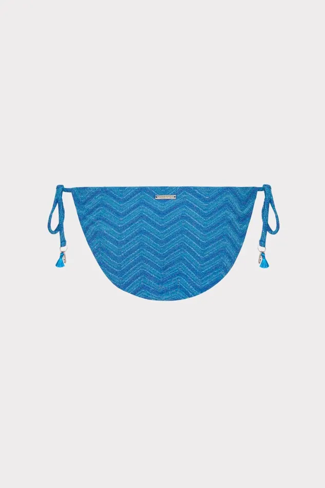 Women Bikinis Milly Jacquard String Bikini Bottom Blue Multi Women Bikinis Milly Jacquard String Bikini Bottom Blue Multi