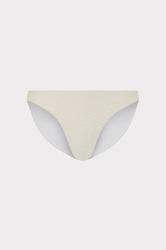 Women Bikinis Milly Margot Chevron Bikini Bottom Beigegold