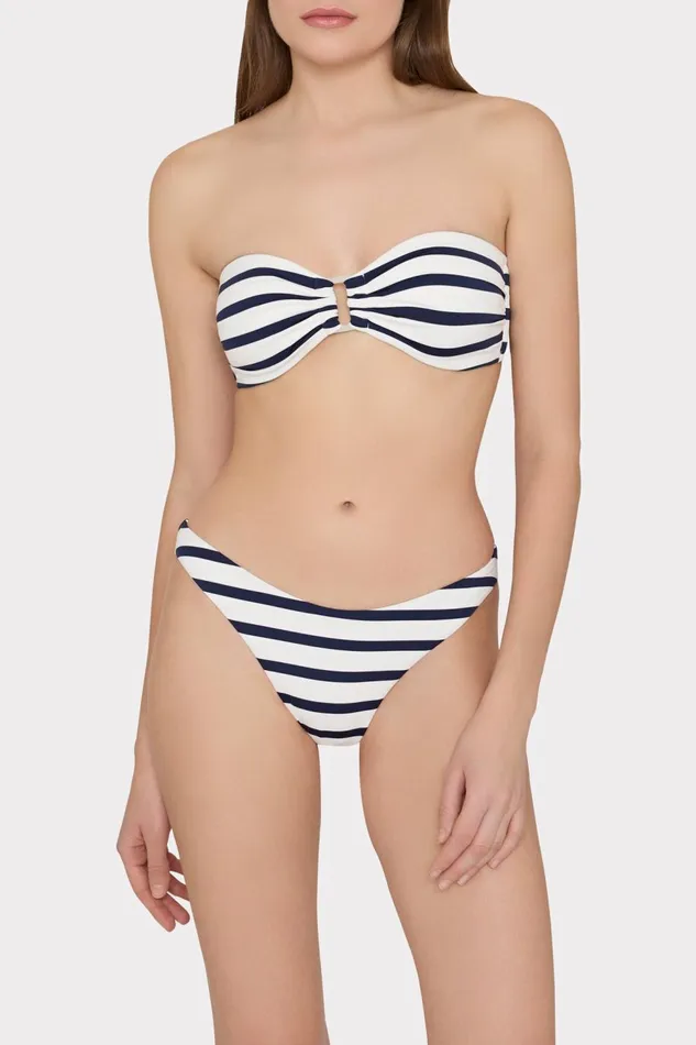 Women Bikinis Milly Margot Nautical Stripe Bikini Bottom Navywhite Women Bikinis Milly Margot Nautical Stripe Bikini Bottom Navywhite