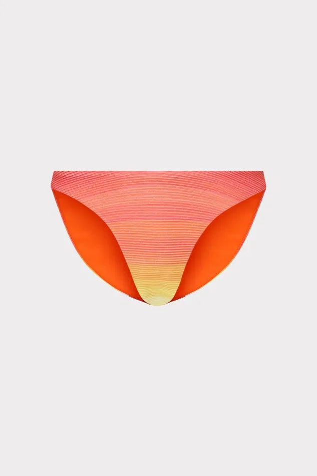 Women Bikinis Milly Margot Sunset Stripe Bikini Bottom Multi