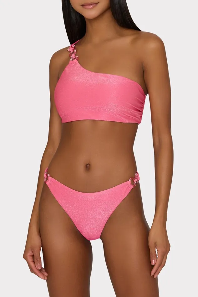 Women Bikinis Milly ORing Bikini Bottom Shimmer Pink Women Bikinis Milly ORing Bikini Bottom Shimmer Pink