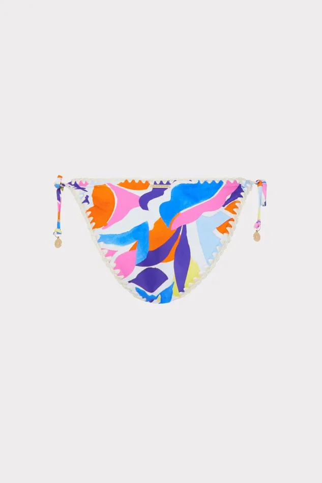 Women Bikinis Milly Painted Bloom Bikini Bottom Blue Multi Women Bikinis Milly Painted Bloom Bikini Bottom Blue Multi