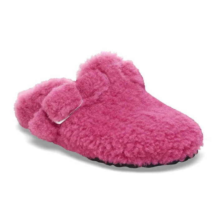 Women Birkenstock Clogs Boston Big Buckle Fuchsia Tulip