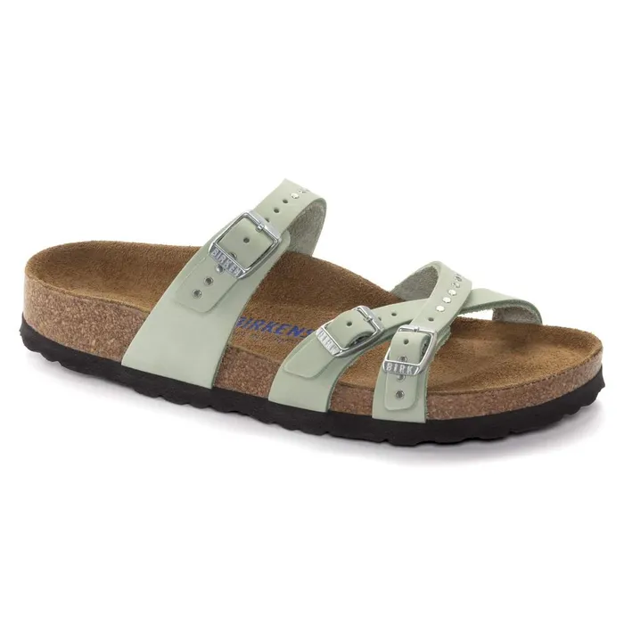 Women Birkenstock MultiStrap Franca Soft Footbed Matcha