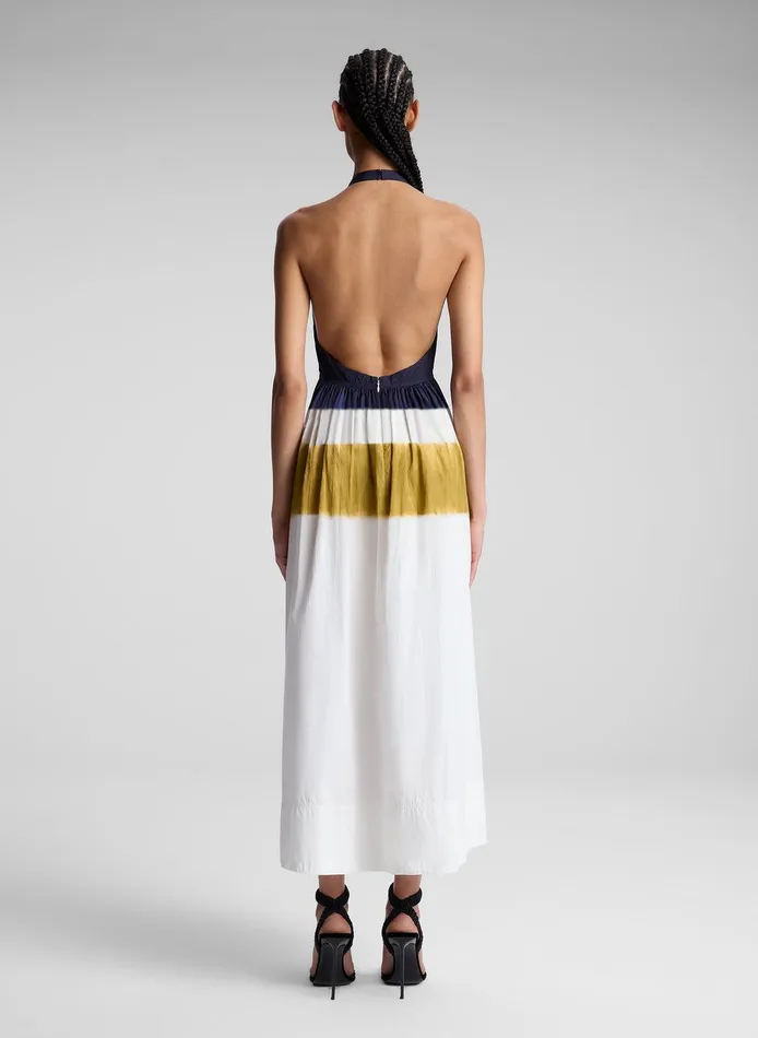 Women Blake Dip Dye Midi Dress Whitenavy ALC Dresses