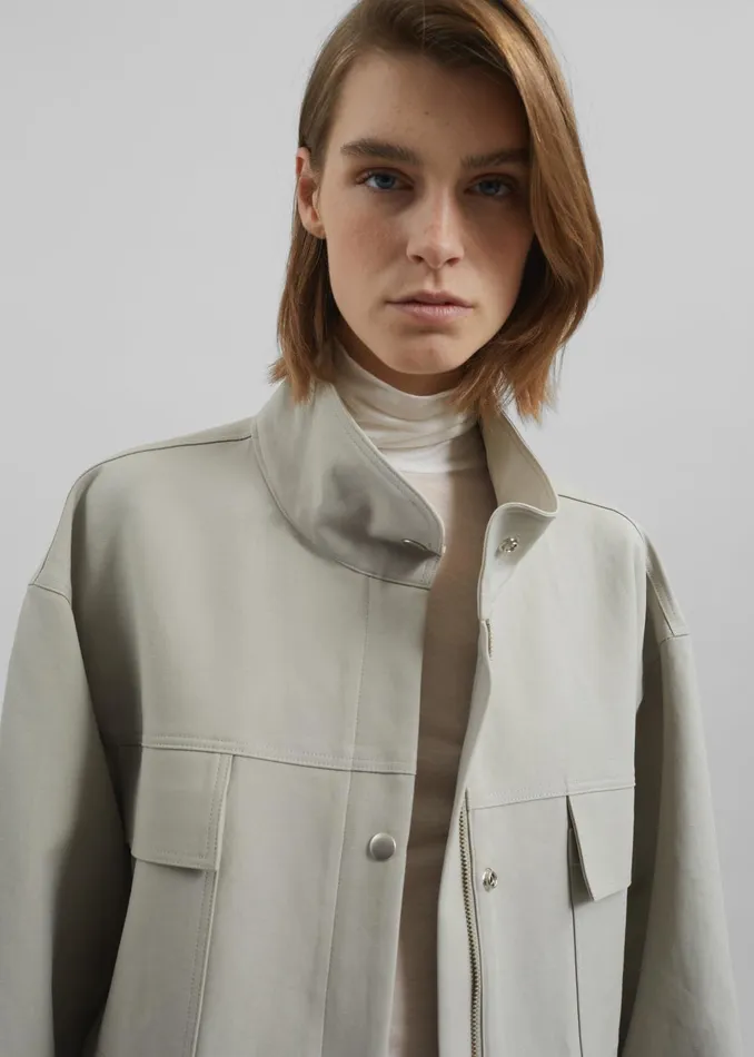 Women Cairo Safari Jacket 8211 Light Beige The Frankie Shop Outerwear