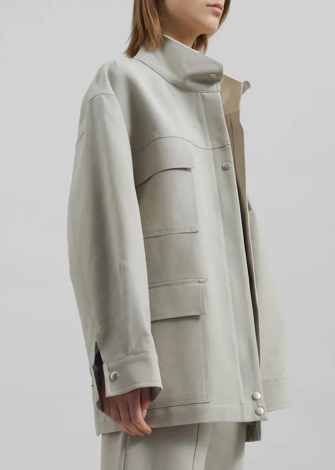 Women Cairo Safari Jacket 8211 Light Beige The Frankie Shop Outerwear
