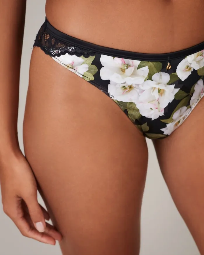 Women CHARLTE 8211 Floral And Lace Brief Charcoal Ted Baker Lingerie and Pyjamas Women CHARLTE 8211 Floral And Lace Brief Charcoal Ted Baker Lingerie and Pyjamas