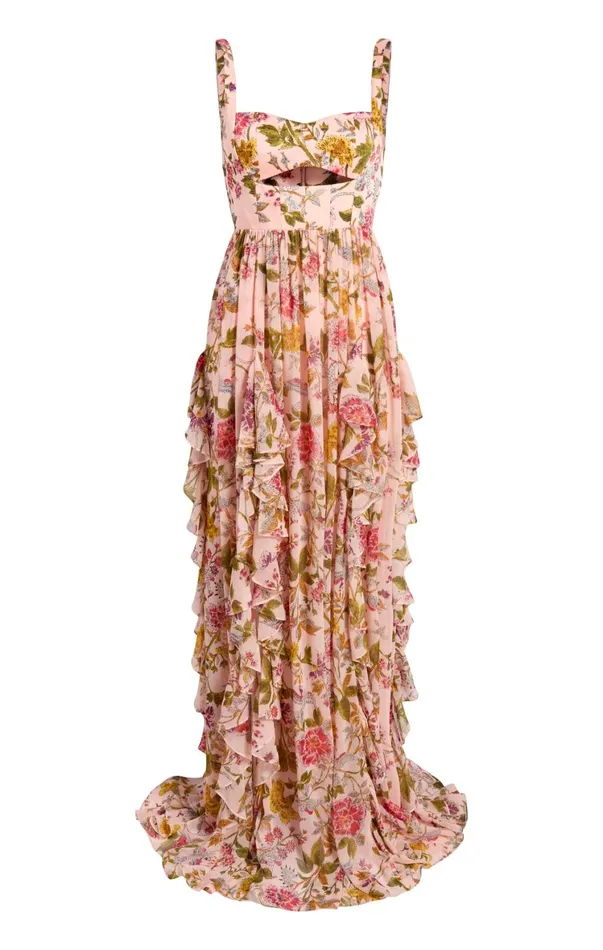 Women Cocktail and Evening Cinq Sept Xiomara Dress Soft Pink Multi