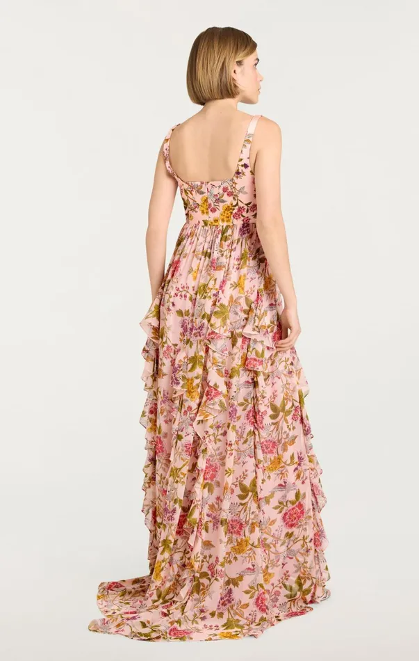 Women Cocktail and Evening Cinq Sept Xiomara Dress Soft Pink Multi