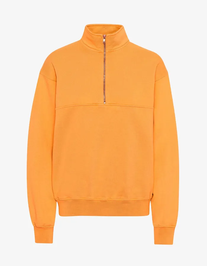Women Colorfulstandard Organic Quarter Zip 8211 Sunny Orange Quarter Zips