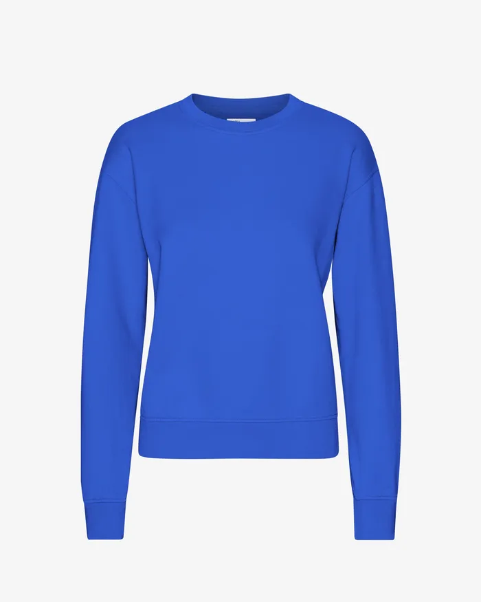 Women Crewneck Sweatshirts Colorfulstandard Women Classic Organic Crew 8211 Sapphire Blue Women Crewneck Sweatshirts Colorfulstandard Women Classic Organic Crew 8211 Sapphire Blue