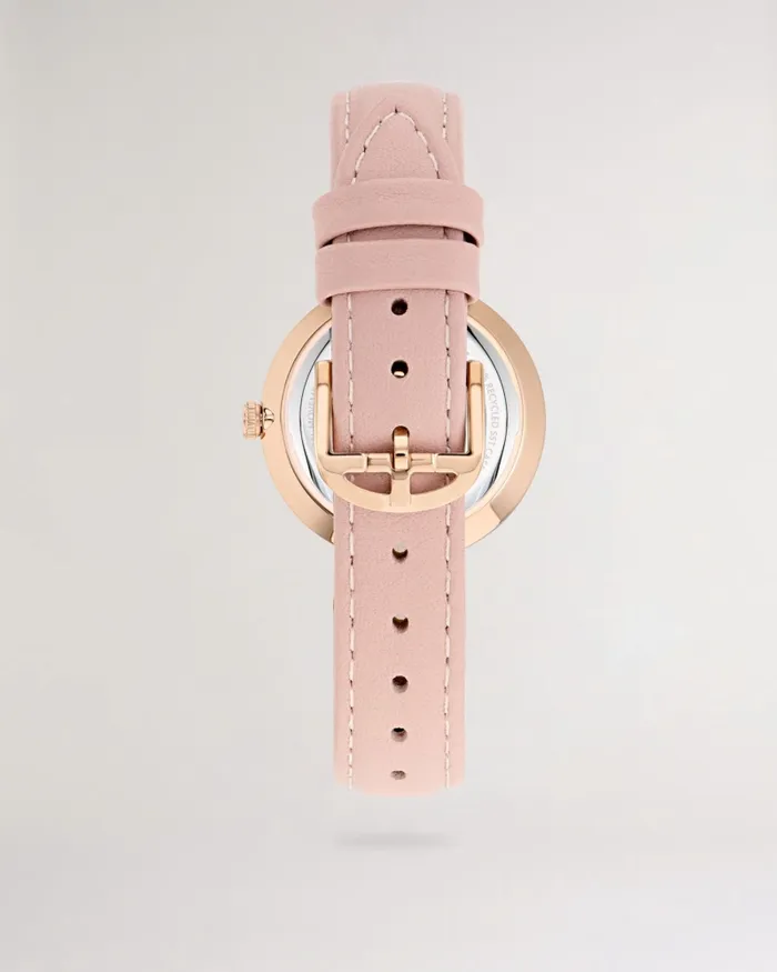 Women DARBEYA 8211 Darbey T Vegan Leather Strap Watch Pink Ted Baker Watches
