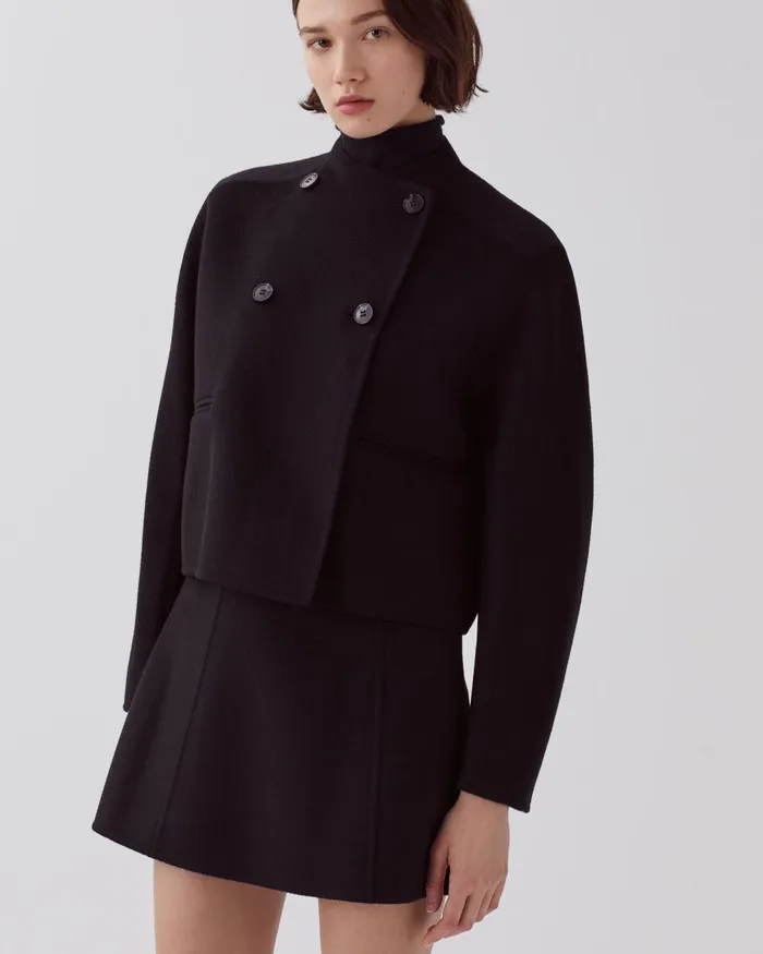 Women DoubleSided Jacket Black Beauty Comptoir Des Cotonniers Coats and Jackets