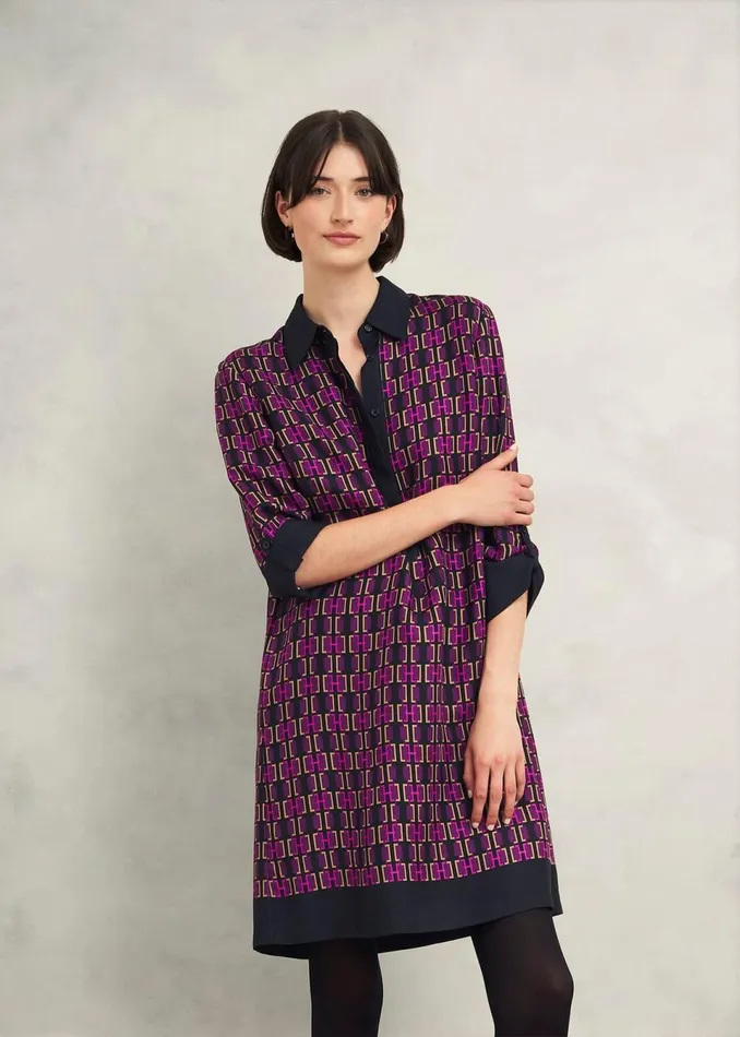 Women Dresses and Jumpsuits Hobbs Aubrey Dress Purple Multi
