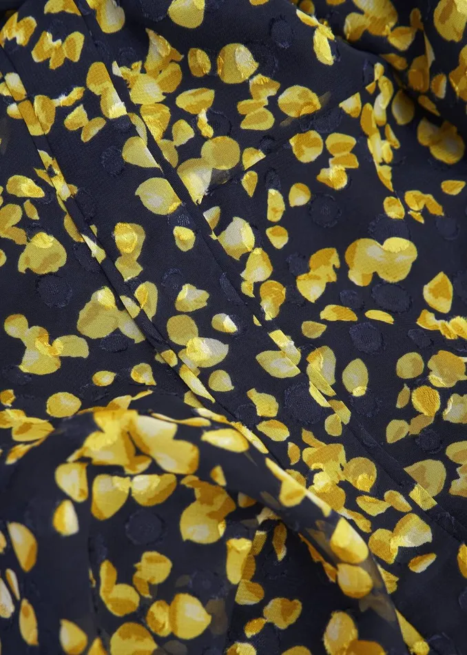 Women Dresses and Jumpsuits Hobbs Aurora Dress Navy Yellow