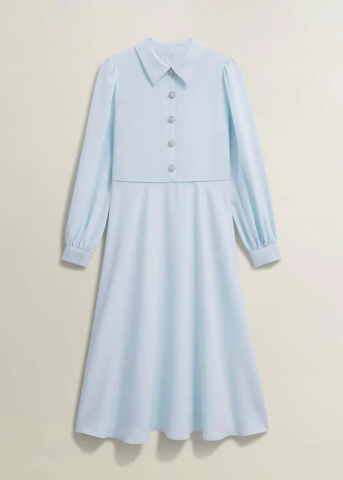 Women Dresses and Jumpsuits Hobbs Ayla Dress Pale Blue