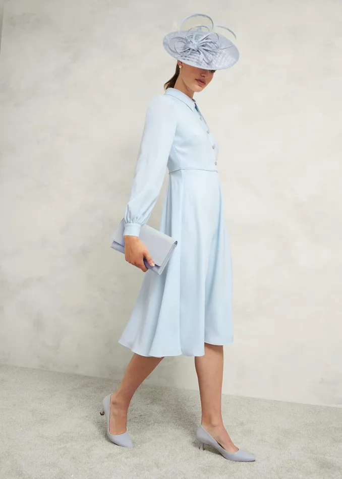 Women Dresses and Jumpsuits Hobbs Ayla Dress Pale Blue