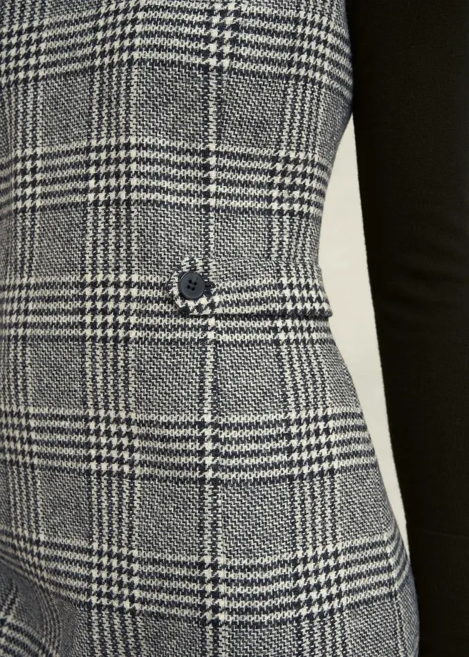 Women Dresses and Jumpsuits Hobbs Brea Wool Dress Black White